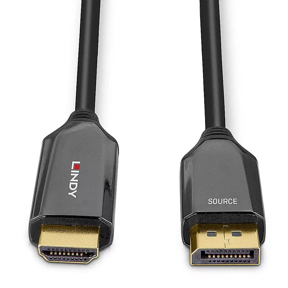 Lindy 1m Aktīvais DisplayPort 1.4 uz HDMI 8K60 kabelis Photo 5