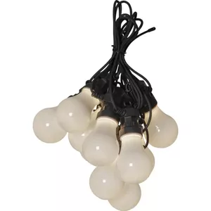 Light decoration chain Star Trading Circus 10 bulbs LED 3 W Black