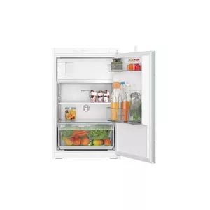 Built-in fridge Bosch Serie 2 KIL22NSE0 — 119 L total, top freezer 15 L, reversible doors, LED display, 54.1×87.4×54.8 cm