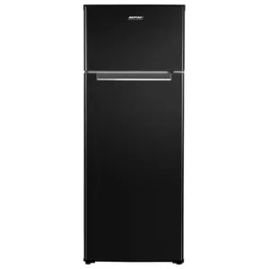 Freestanding refrigerator MPM MPM-206-CZ-25, 206 L total, fridge 169 L, freezer 37 L, black, right hinge