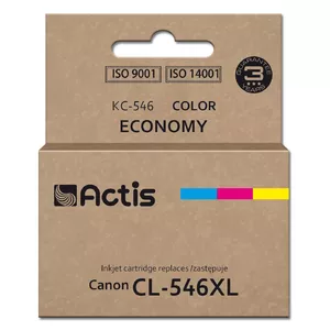 Картридж для принтера ACTIS KC-546 Совместимый с Canon CL-546XL — краситель Magenta Cyan Yellow, 15 мл, стандартная ёмкость
