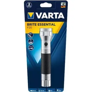 LED flashlight Varta Brite Essential F20 15618 101 401, 200 lm, compact design