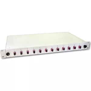 Fiber splice box Lightwin LWL 12 fibers — 12× SC ports, Multimode 50/125 µm OM4