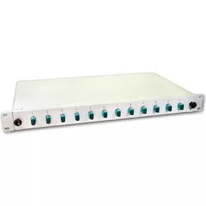 Коробка для сварки оптоволокна Lightwin 12 волокон, 12× SC мультимод 50/125 µм OM3