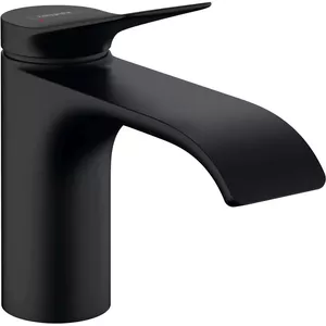 Смеситель для раковины hansgrohe Vivenis 80 с донным клапаном (pop-up), модель 75010670, черный матовый