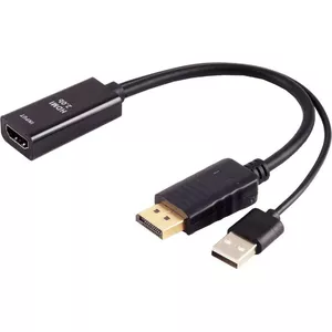HDMI (female) to DisplayPort (male) adapter ShiverPeaks 4K 60Hz 20 cm