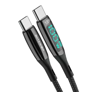  Blitzwolf BW-TC23 Кабель USB-C - USB-C, 100 Вт 1,8 м (черный)