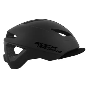 Velosipēda ķivere Rock Machine Crossride melni/pelēka S/M 52–58 cm
