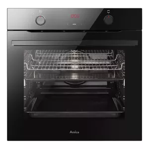 Iebūvējamā elektriskā krāsns AMICA ED37610B X-TYPE STEAM, 77 L, 11 funkcijas, tvaiks, grils, katalītiskā tīrīšana, melna