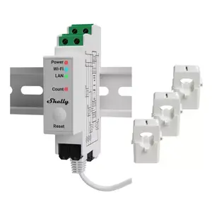 Shelly Pro 3EM energy cost meter AC 120 A 50-60 Hz