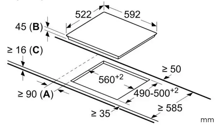 Bosch Serie 6 PKE611FP2E hob PKE611FP2E Photo 2