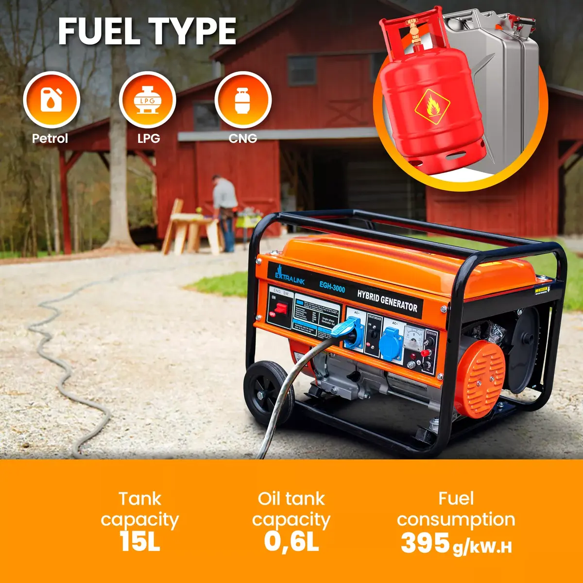 Power generator Extralink EGH-3000 hybrid Photo 19