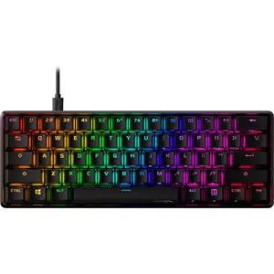 Mechanical Gaming Keyboard HyperX Alloy Origins 60 — 60% layout, USB, HX Red switches, RGB, 1.8 m cable, black