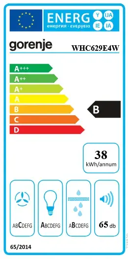 Настенная вытяжка Gorenje KH60A F2LB WH Photo 4
