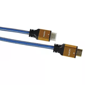 HDMI kabelis IBOX ITVFHD04 1.5 m, HDMI 2.0, 18 Gbps, 4K (4096×2160), zelta pārklājuma kontakti, male-to-male