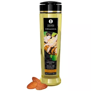 Masāžas eļļa Shunga Almond 240 ml — maiga, vegāniska, auksti spiesta, ar E vitamīnu
