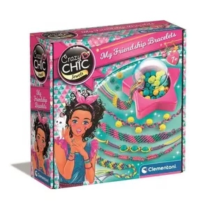 Набор для браслетов Clementoni Crazy Chic — творческий набор для плетения дружеских браслетов