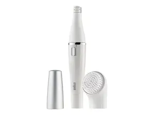 Braun SE 810 Эпилятор для лица и щетка Белый Серебряный Работа от батарейки Влажное и сухое бритье