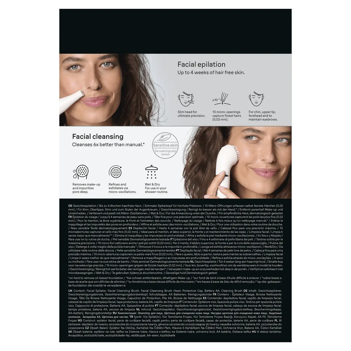 Braun SE 810 Facial Epilator and Brush Photo 15