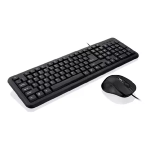 Wired full-size keyboard and mouse set IBOX OFFICE KIT II USB, 104-key QWERTY English, black