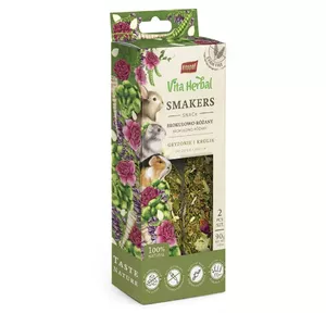 VITA HERBAL Smakers brokoļi un roze - kārums grauzējiem un trušiem - 2 gab.