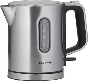 Elektriskais tējkanna SEVERIN WK 3401 — 1 l, 2400 W, nerūsējošā tērauda, bezvadu