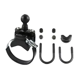 Mount base RAM Mounts ATV/UTV ball base for rails up to 3.15" diameter, 2.54 cm ball, aluminium, black