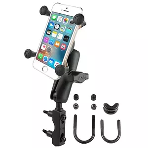 Phone Mount RAM Mounts X-Grip with Motorcycle Brake/Clutch Reservoir Base, X-Grip, Active holder, Black