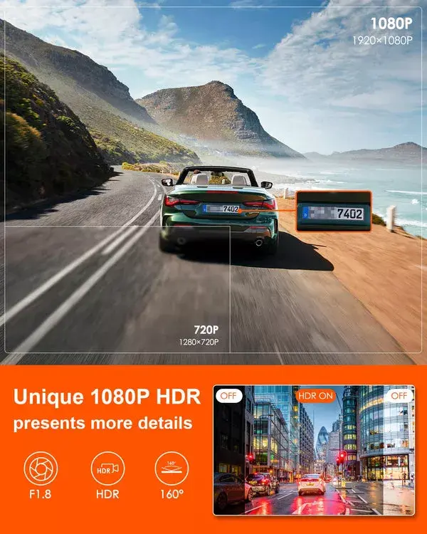 Dash cam VANTRUE E1 Lite Full HD 1920×1080 Photo 3