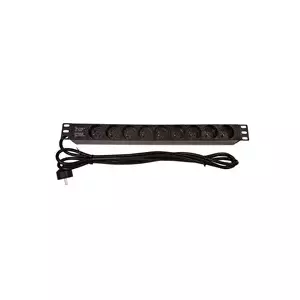 Barošanas sadales panelis Lexi-NET NAPPAN2260B 19" 9x230V ar 3 m kabeli