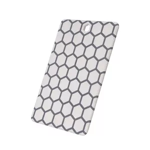 Resto Kitchenware 95402 Rectangular Plastic Cutting Board Grey White