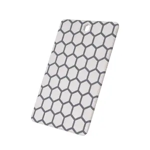 Resto Kitchenware 95402 taisnstūra plastmasas griešanas dēlis pelēks balts