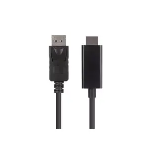 Kabelis DisplayPort uz HDMI LANBERG CA-DPHD-11CC-0010-BK — DisplayPort 1.1 (vīrietis) uz HDMI (vīrietis), 1 m, 1080p 60 Hz, melns