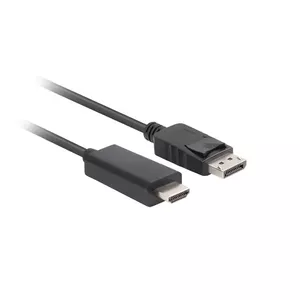 DisplayPort uz HDMI kabelis LANBERG CA-DPHD-11CC-0050-BK, DisplayPort 1.1 (vīrietis) uz HDMI (vīrietis), 5 m, 1080p, 60 Hz