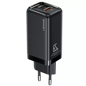 Зарядное устройство usams T47 USB / USB‑C 65W PD Fast Charging — 65 Вт USB Power Delivery, порты USB-A и USB-C