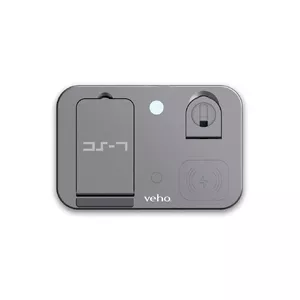 Veho DS-7 Qi wireless multi-charging station Silver USB Type-C 10W