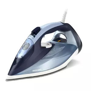 Паровой утюг Philips DST7020/20 — 2800 Вт, подошва SteamGlide Plus, 50 г/мин постоянный пар, 250 г/мин паровой удар, бак 0,3 л, синий