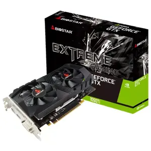 Видеокарта BIOSTAR GeForce GTX 1050 Ti — 4 ГБ GDDR5, 128-bit, PCIe 3.0, 1291 MHz