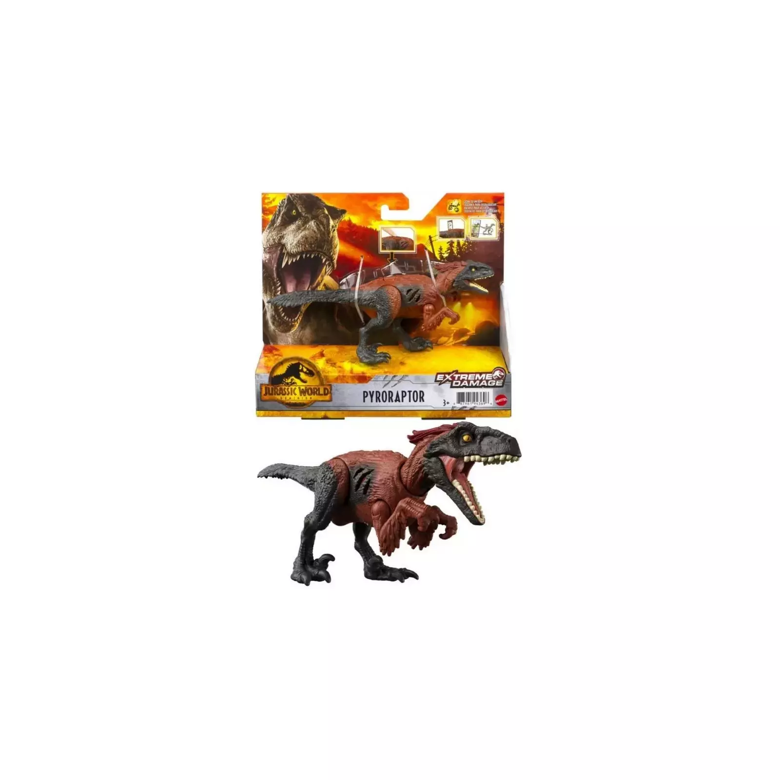 MATTEL JURASSIC WORLD PYRORAPTOR GWN13 GWN18