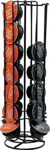 Coffee capsule holder KingHoff KH-1570 for 28 capsules, countertop rotating stand