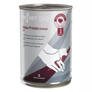 TROVET Unique Protein UPT mitrā barība suņiem un kaķiem ar tītara gaļu 400 g
