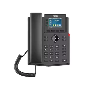 IP телефон Fanvil X303G черный 4 линии ЖК-экран проводная трубка