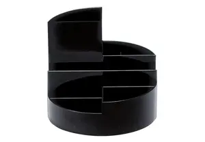 Desk organiser Maul MAUL Round Box pen cup, ABS plastic, black, Ø 14 cm, length 125 mm