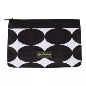 Herlitz 50039128 pencil case Soft pencil case Polyester Black, White