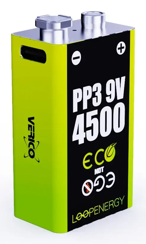 VERICO LoopEnergy PP3 4500 — Перезаряжаемый 9В Li‑Ion Photo 2