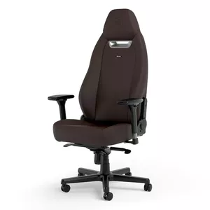 Gaming armchair noblechairs LEGEND — padded seat, brown, 520 mm width, 132–142 cm height, 150 kg max