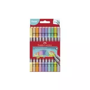 Финелайнеры Faber-Castell 151112 — разные цвета, круглый корпус, упаковка 10 шт.