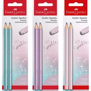 Графитный карандаш Faber-Castell 111683 Jumbo Sparkle B, 2 штуки