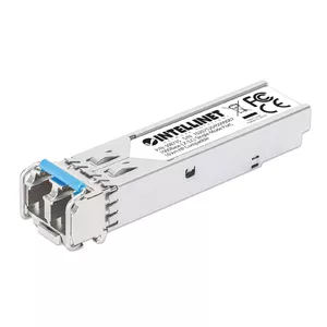 Intellinet Gigabit Fiber SFP Optical Transceiver Module 1000Base-LX (LC) Single-Mode Port, 10 km (6.2 mi.), HPE-compatible, Silver