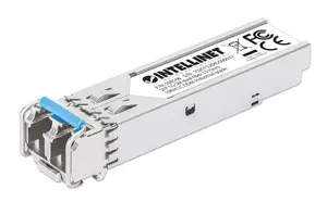 Промышленный гигабитный оптический трансивер Intellinet SFP 1000Base-LX LC одномодовый 1310 нм 10 км совместимый с MSA